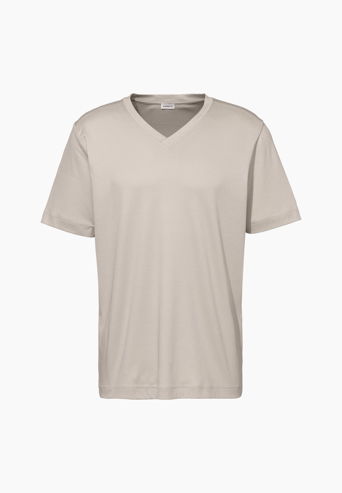 Supreme Green Cotton | T-Shirt kurzarm V-Ausschnitt - sand dust