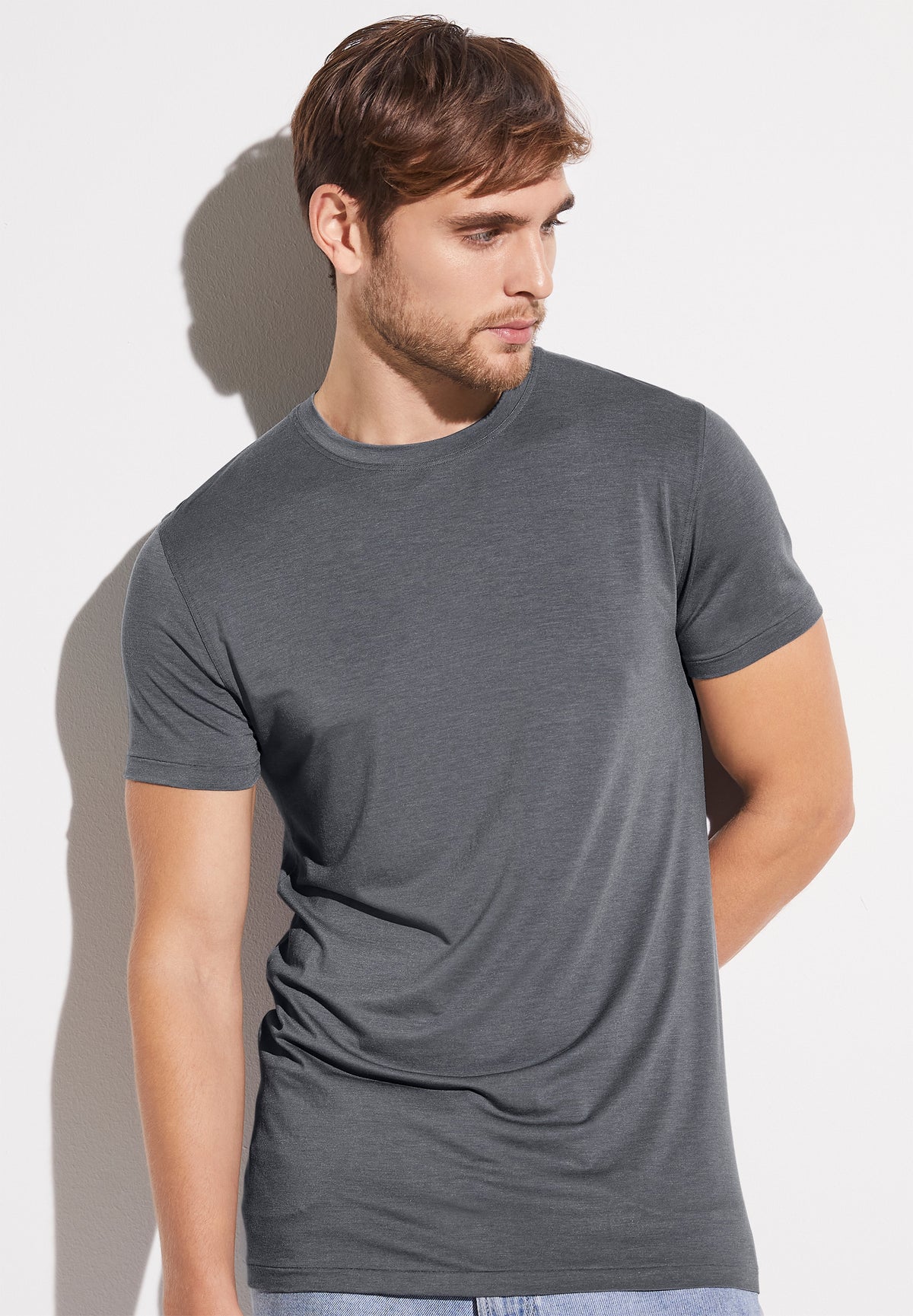 Cozy Comfort | T-Shirt kurzarm - steel blue