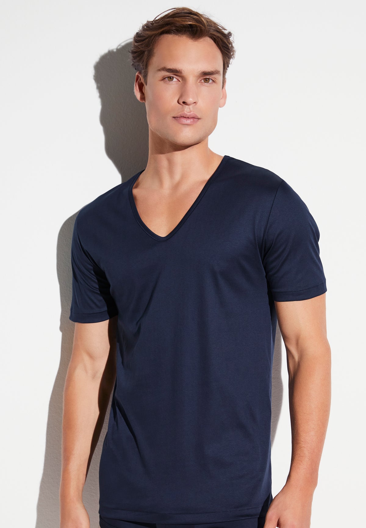 Sea Island | T-Shirt Short Sleeve V-Neck - navy