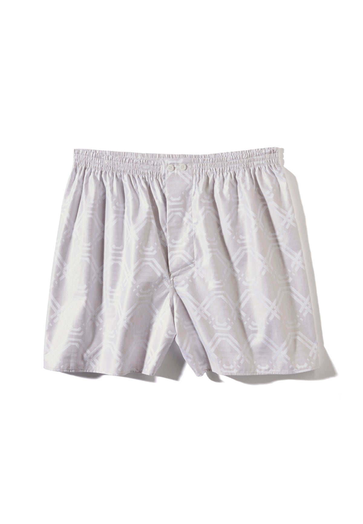 Luxury Jaquards | Boxer Shorts - geo taupe