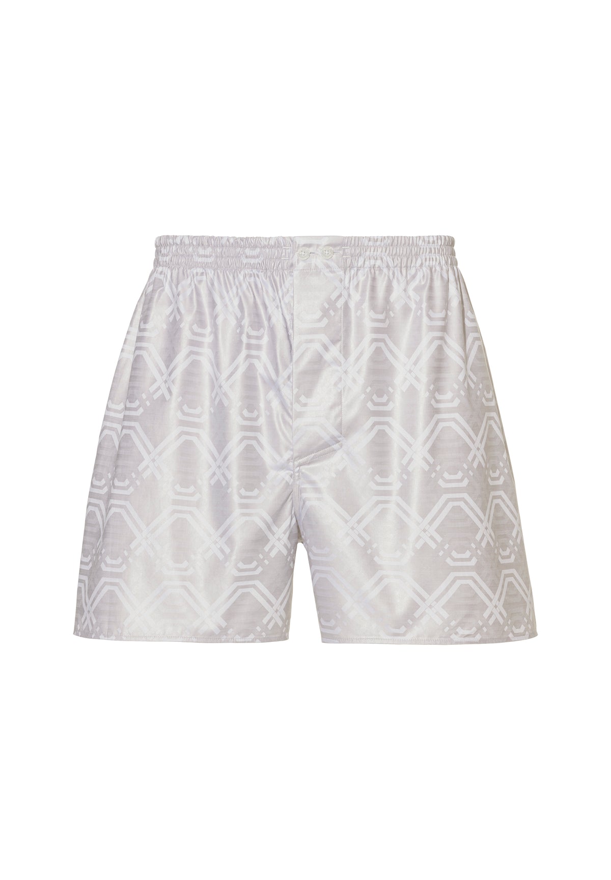 Luxury Jaquards | Boxer Shorts - geo taupe