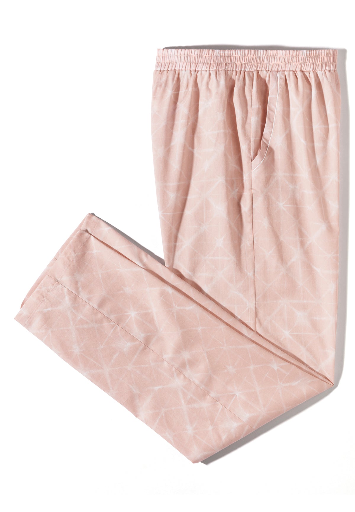 Cotton Sateen Print | Pants Long - geo-batic rose
