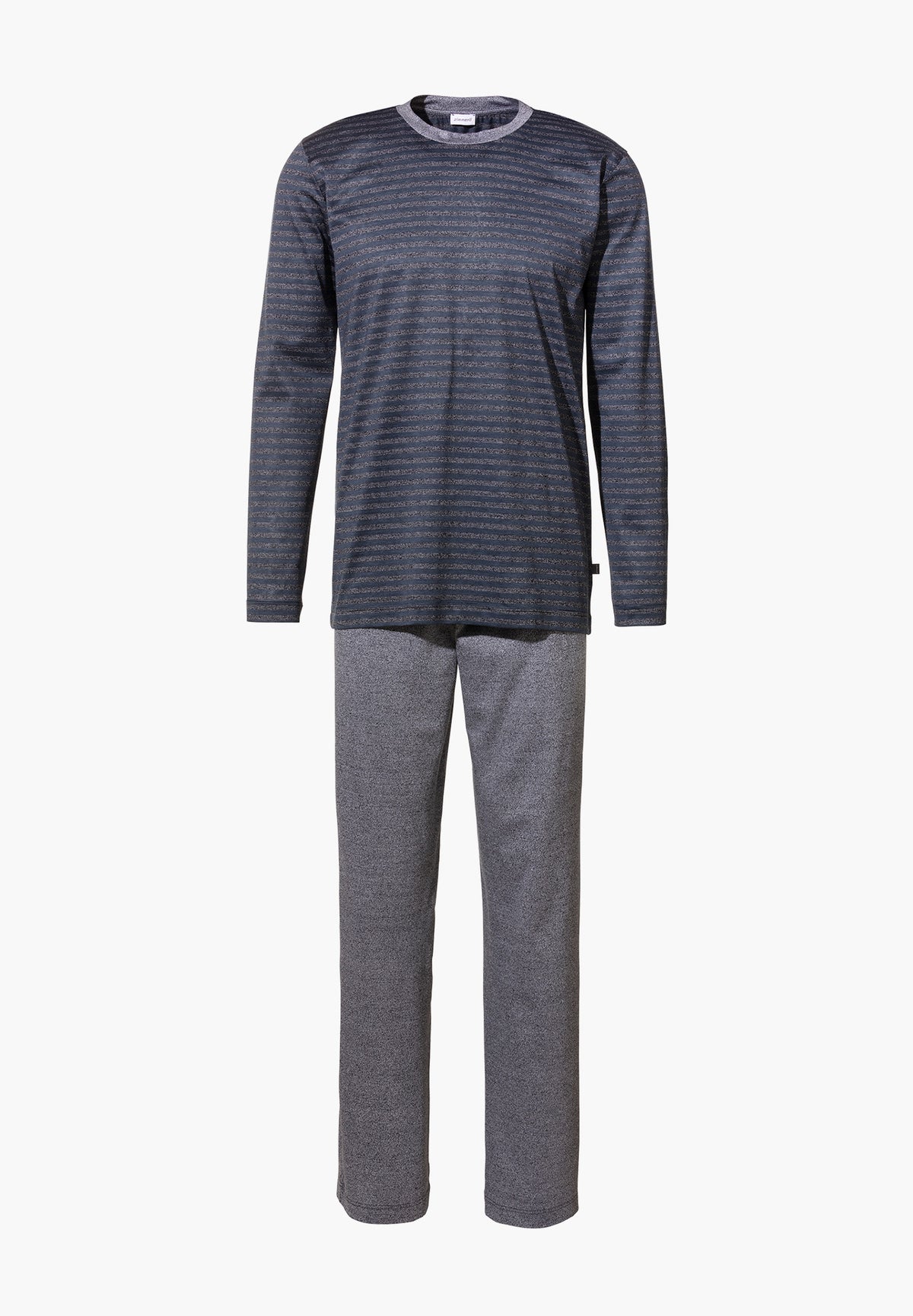 Silk/Cotton Stripes X Sea Island | Pyjama lang - blue stripes