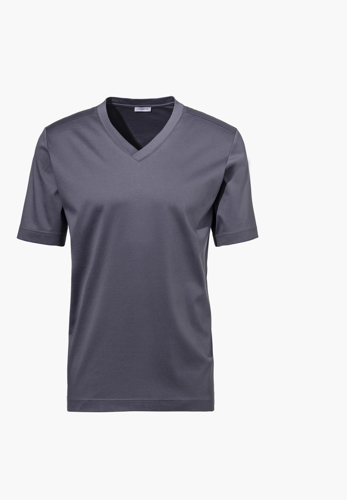 Supreme Green Cotton | T-Shirt kurzarm V-Ausschnitt - winter blue