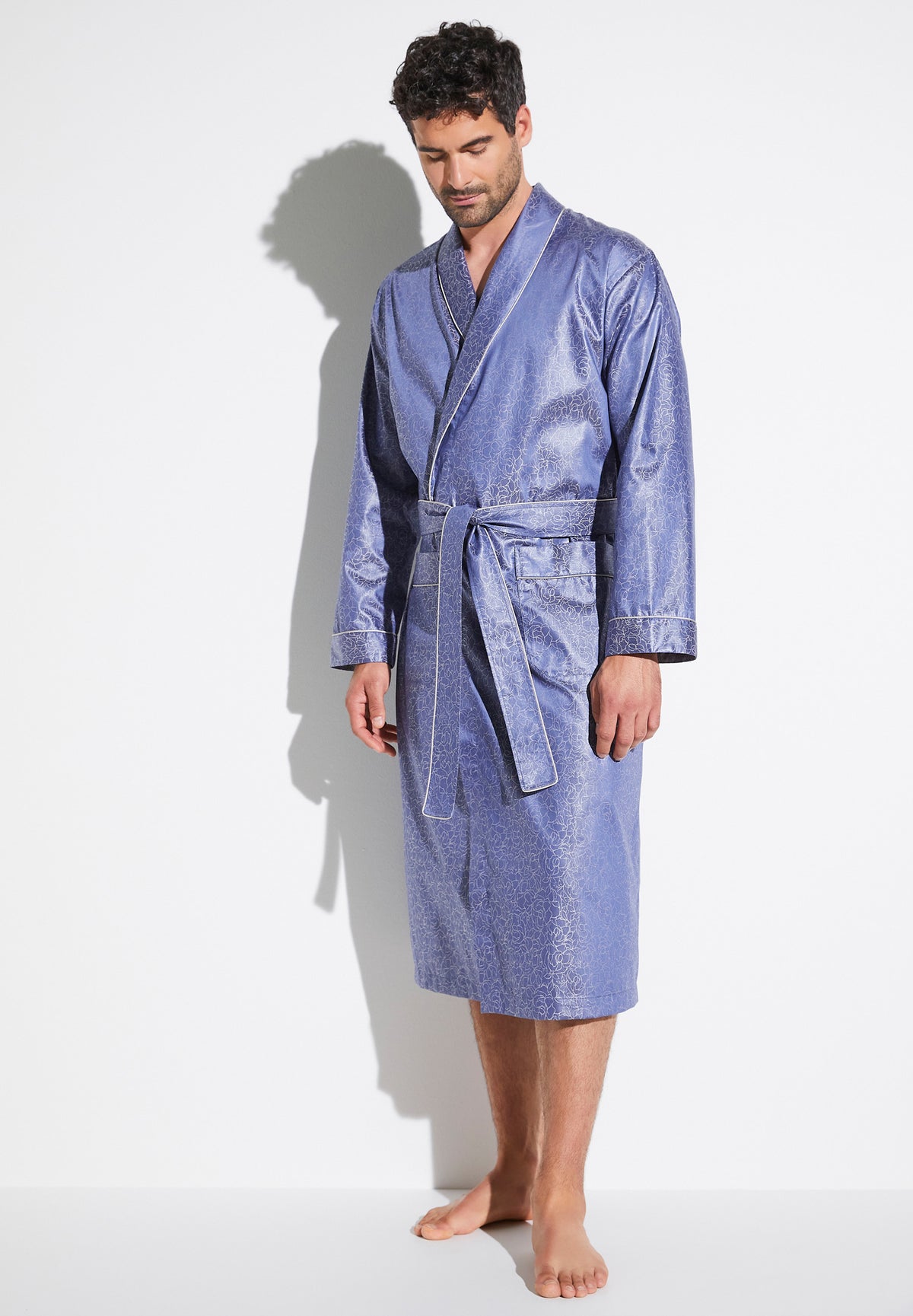 Luxury Jacquard | Robe Long - blue