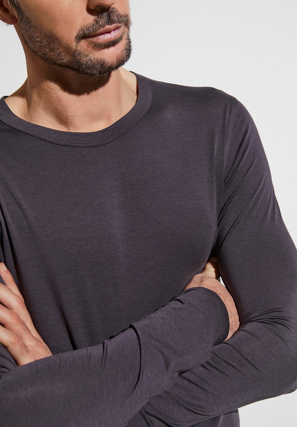 Cozy Comfort | T-Shirt langarm - anthrazit