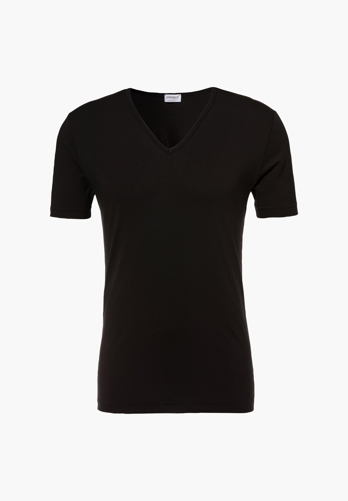Pure Comfort | T-Shirt kurzarm V-Ausschnitt - black