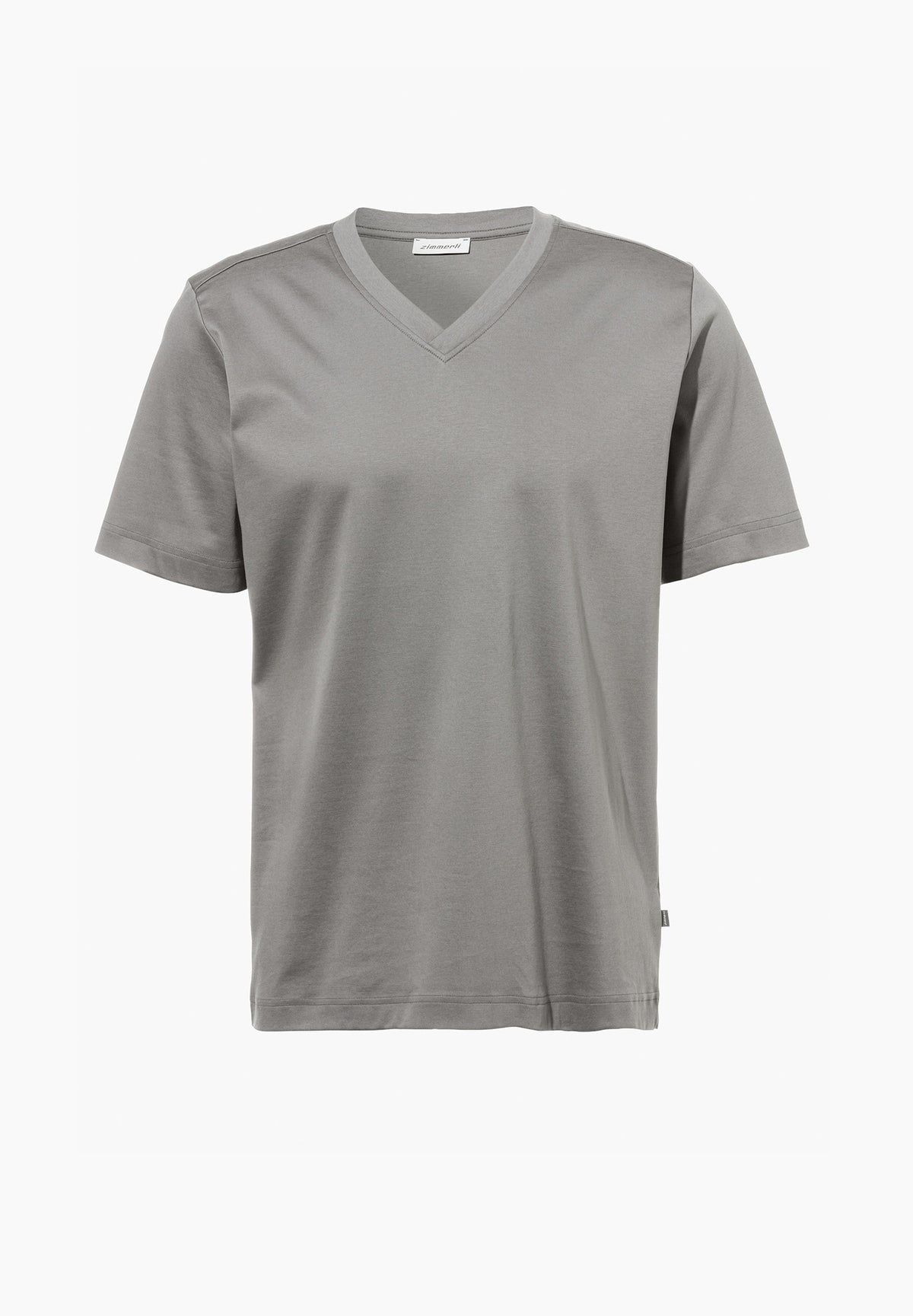 Supreme Green Cotton | T-Shirt à manches courtes col en V - grey