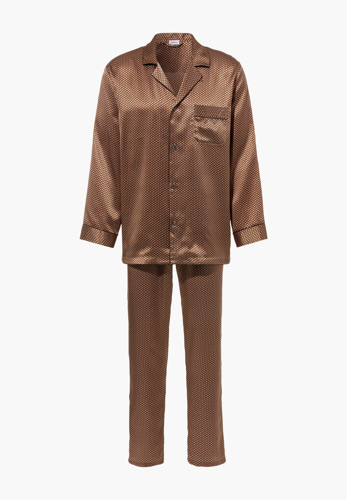 Silk Nightwear | Pyjama Long - fantasy gold