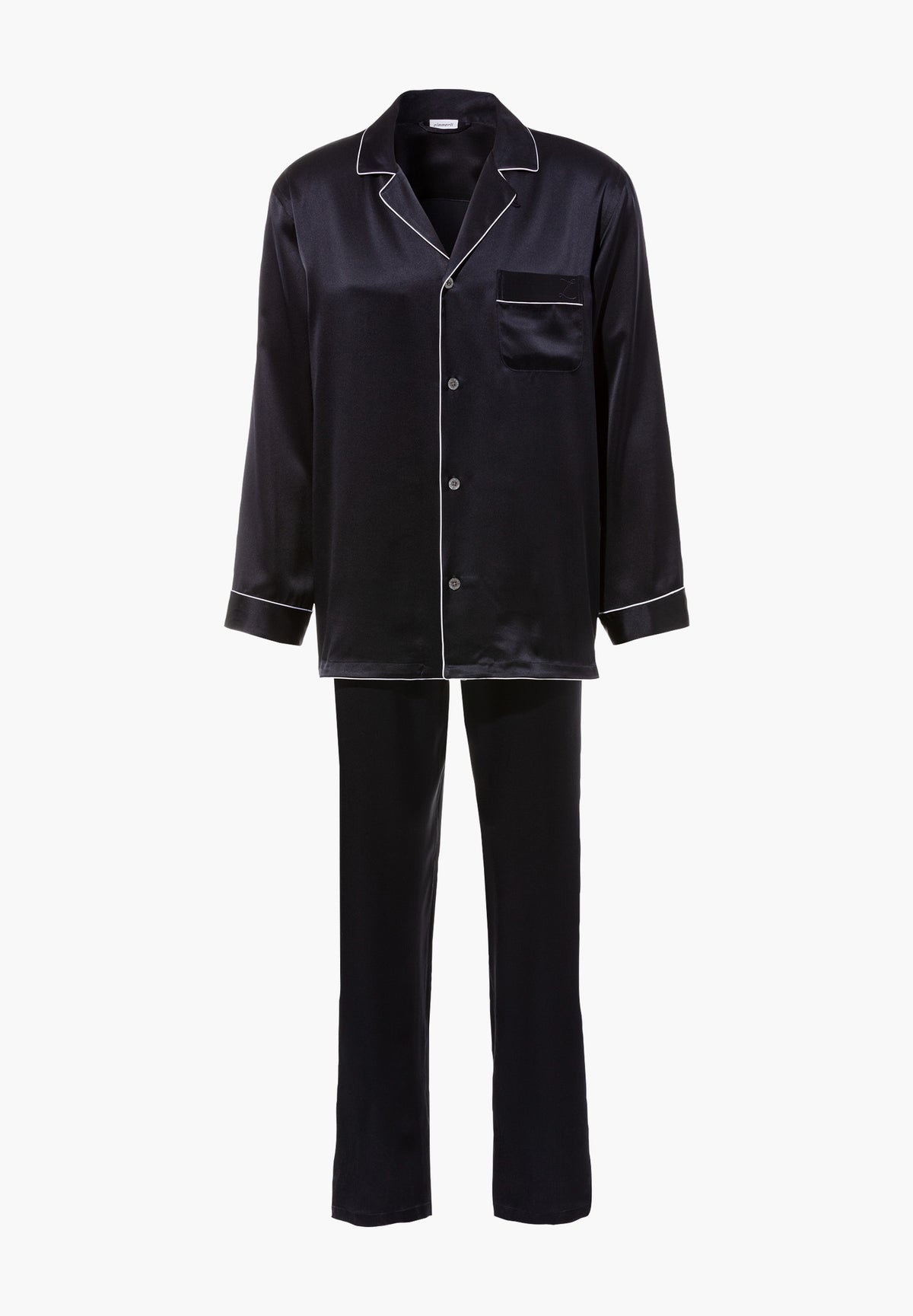 Silk Nightwear | Pyjama lang - navy