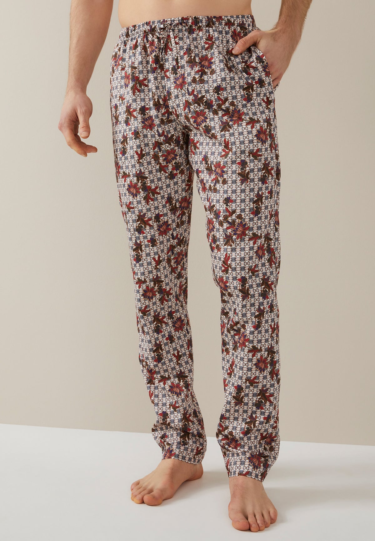 Cotton Sateen Print | Pants Long - multicolor