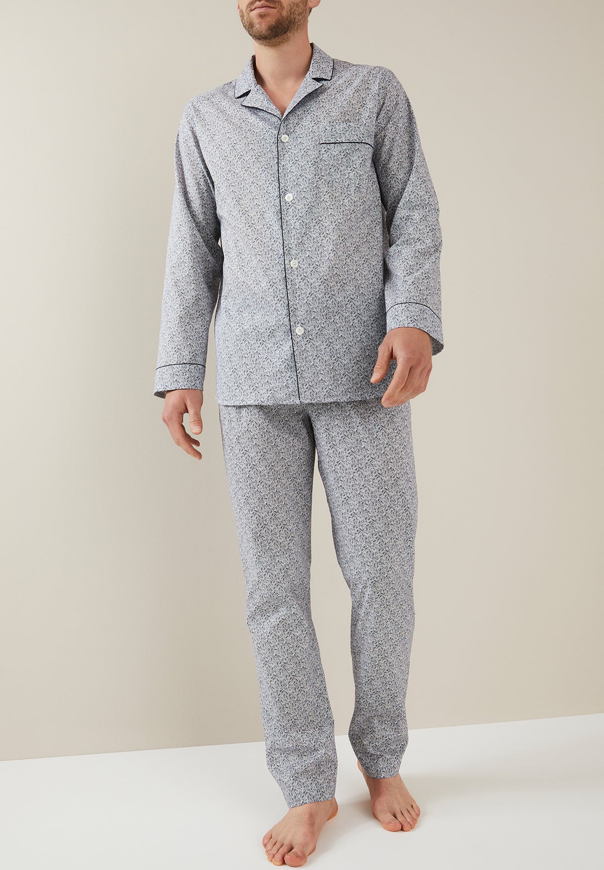 Cotton Voile Print | Pyjama lang - navy