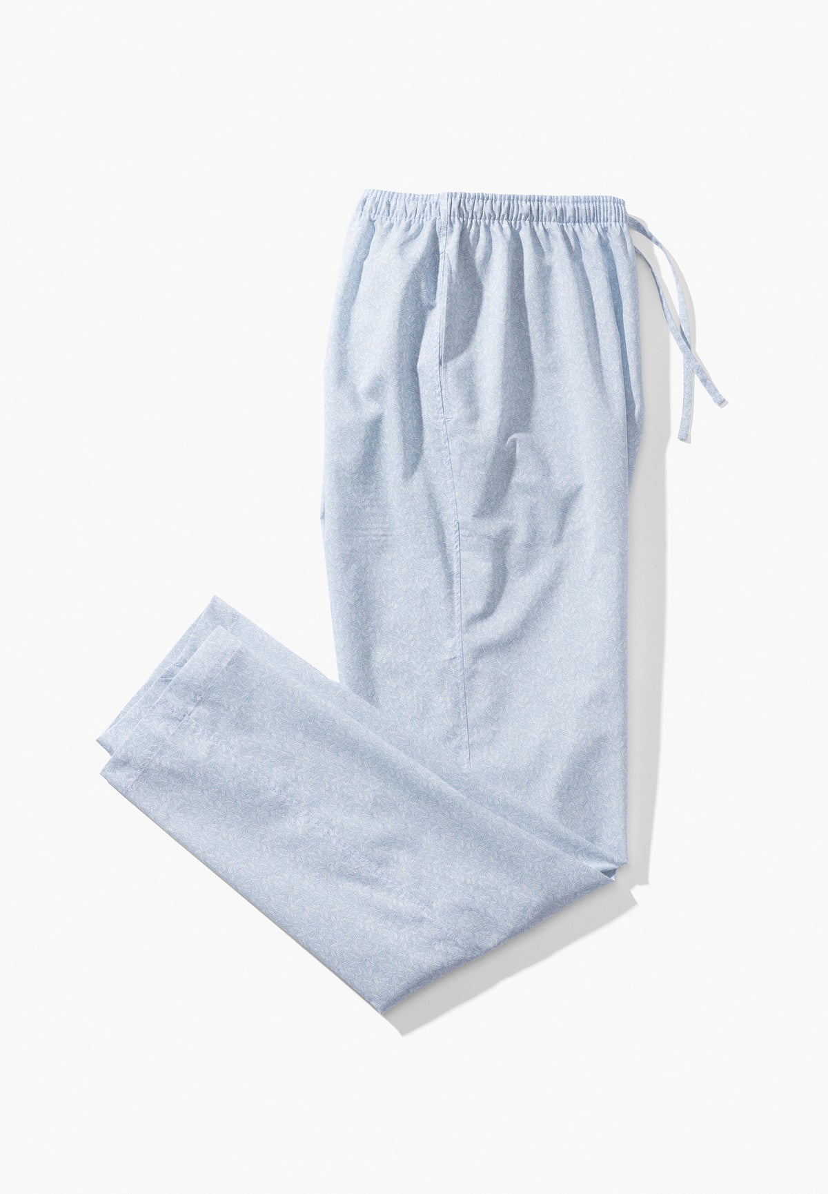 Cotton Voile Print | Pants Long - light blue