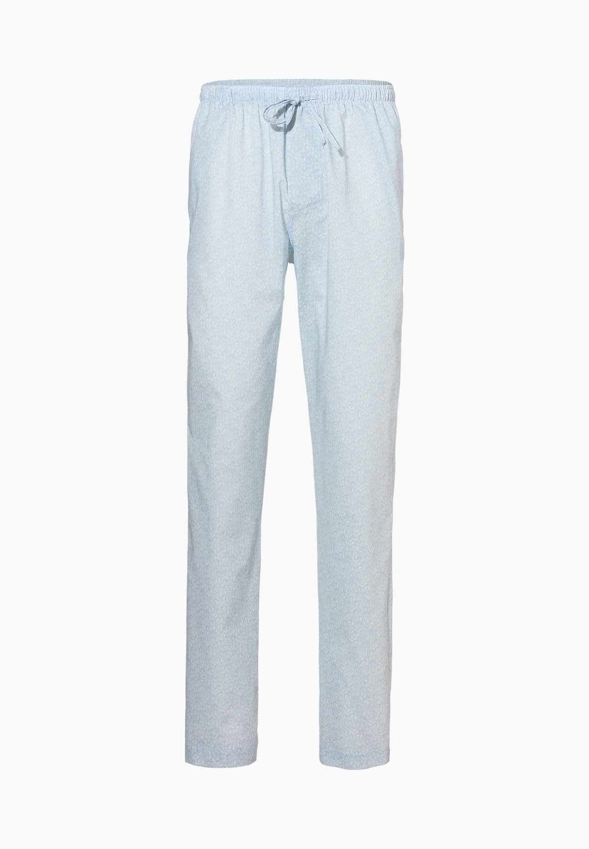 Cotton Voile Print | Pantalon - light blue