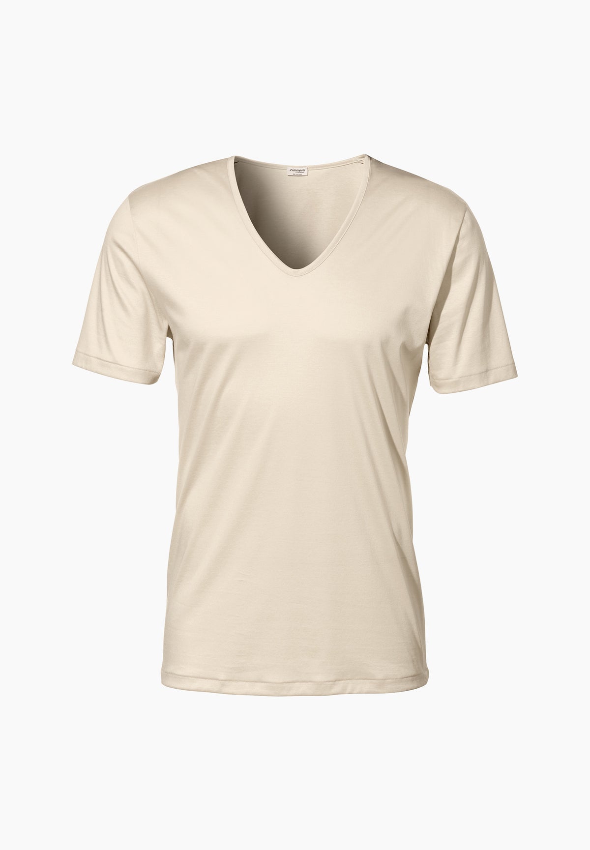 Sea Island | T-Shirt kurzarm V-Ausschnitt - oatmeal