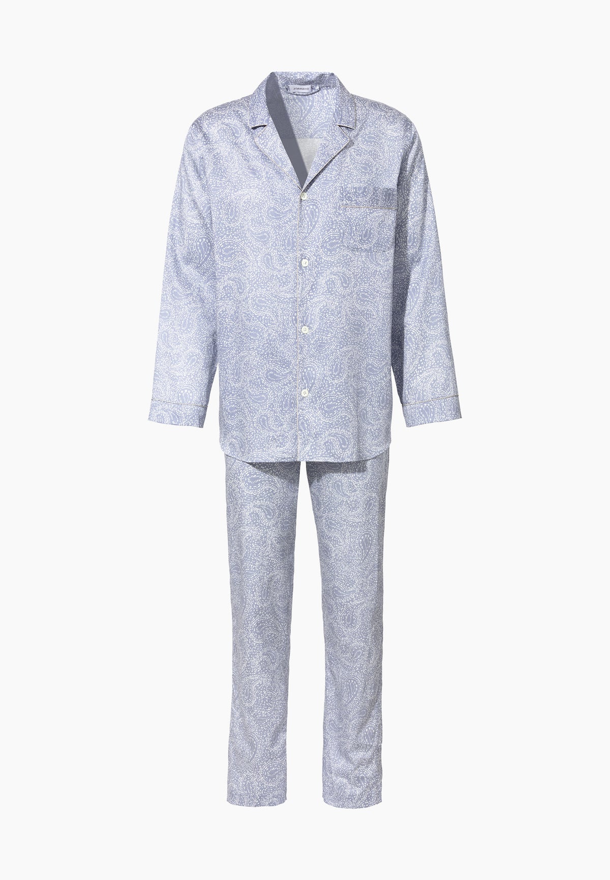 Cotton Sateen Print | Pyjama lang - paisley blue