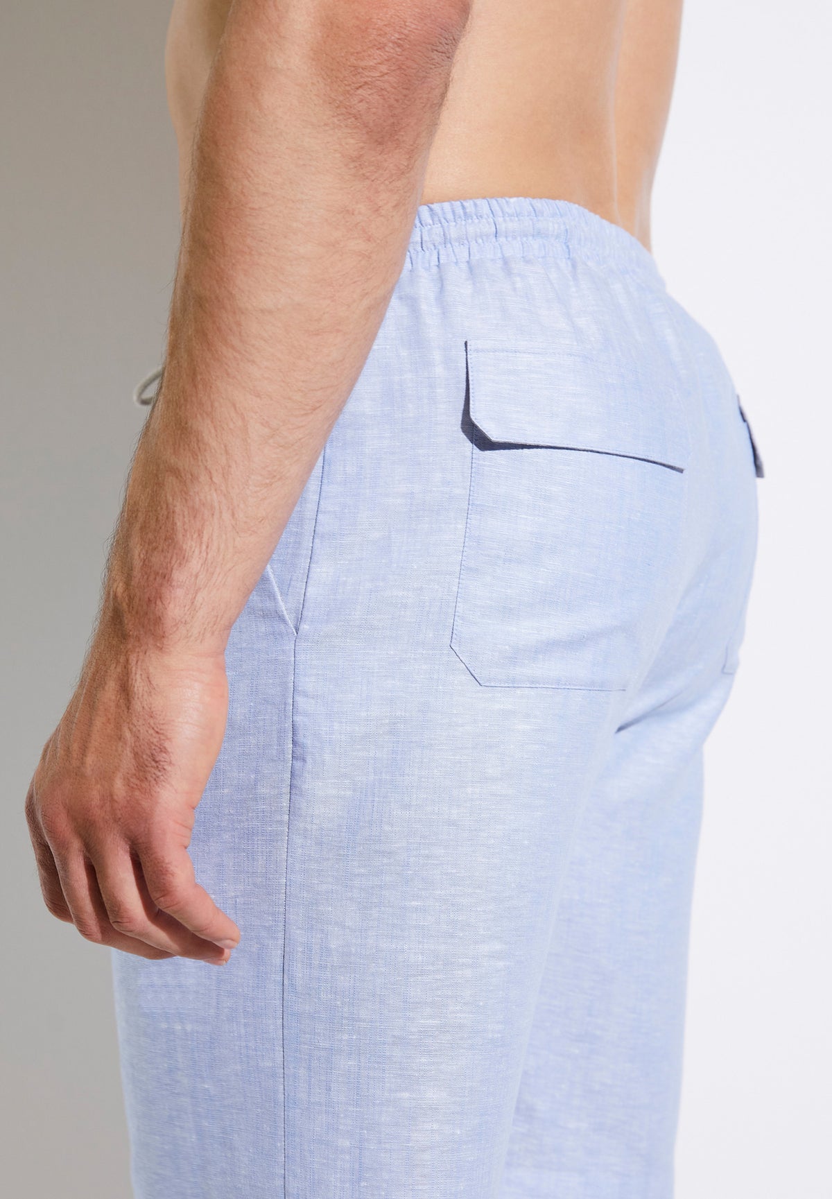 Linen Blend | Shorts - light blue