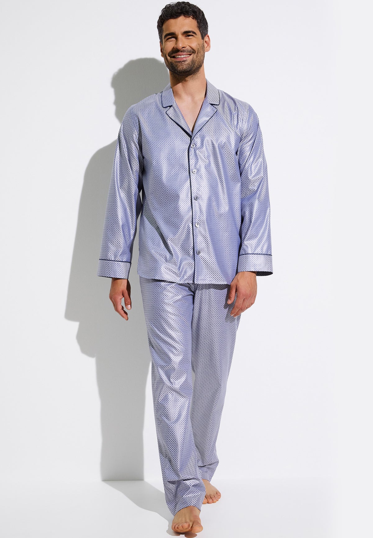 Luxury Jaquards | Pyjama lang - blue