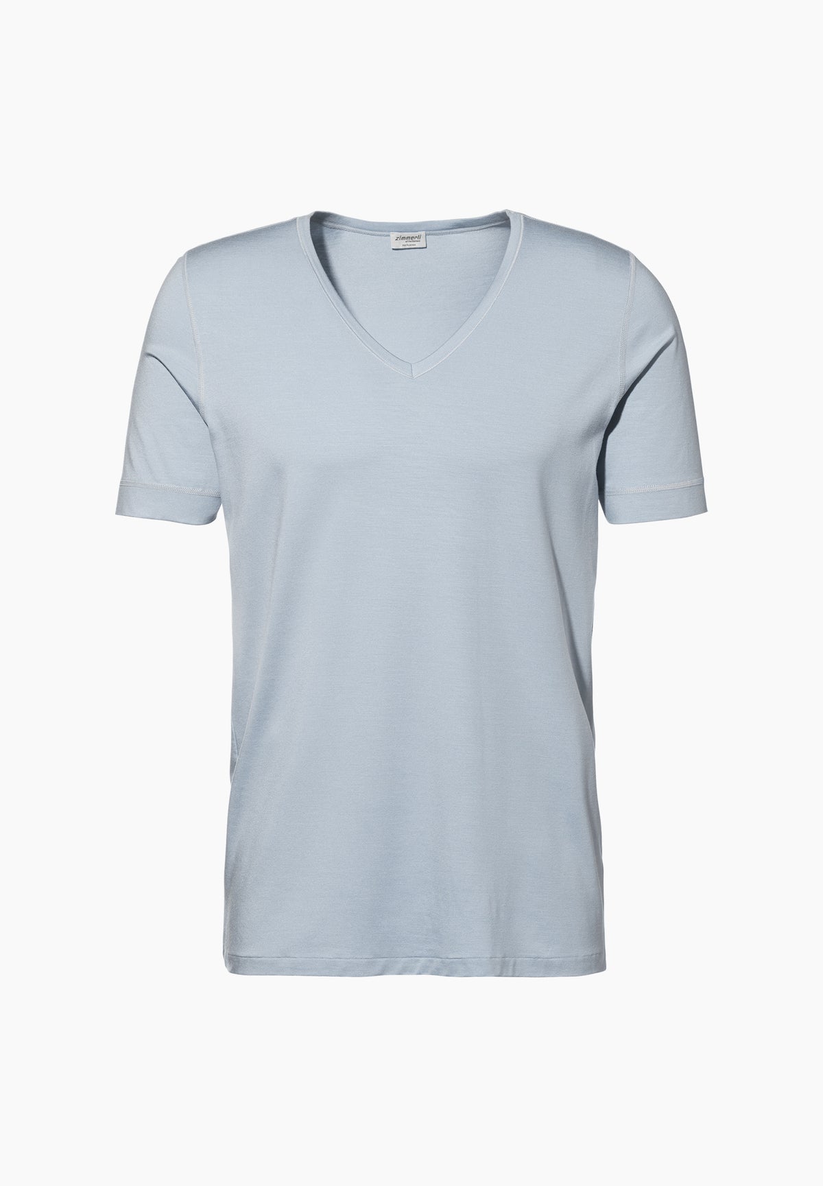 Pureness | T-Shirt kurzarm V-Ausschnitt - sky blue