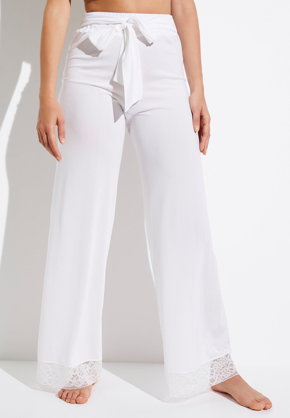 Silk Charmeuse | Pants Long - white